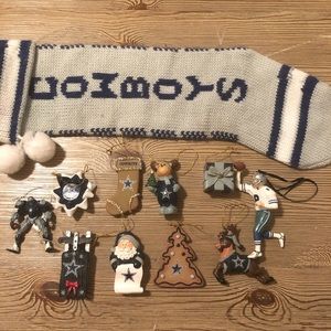Dallas cowboys ornaments and stocking